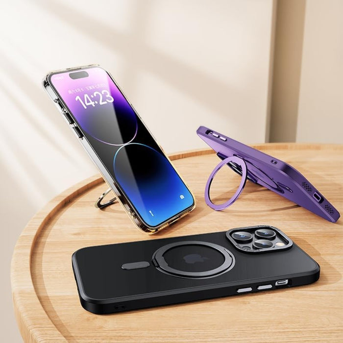 iPhone  Case with 360°Rotatable Magnetic Ring Stand