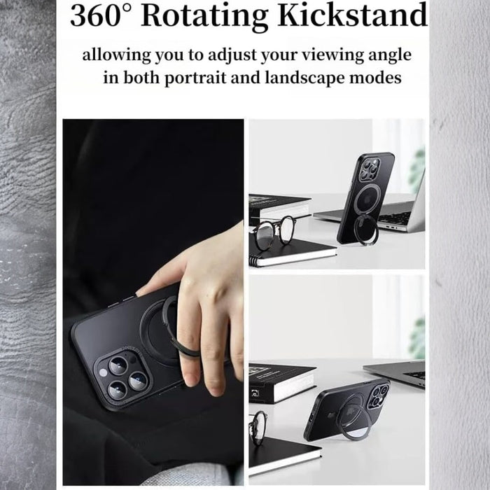 iPhone  Case with 360°Rotatable Magnetic Ring Stand