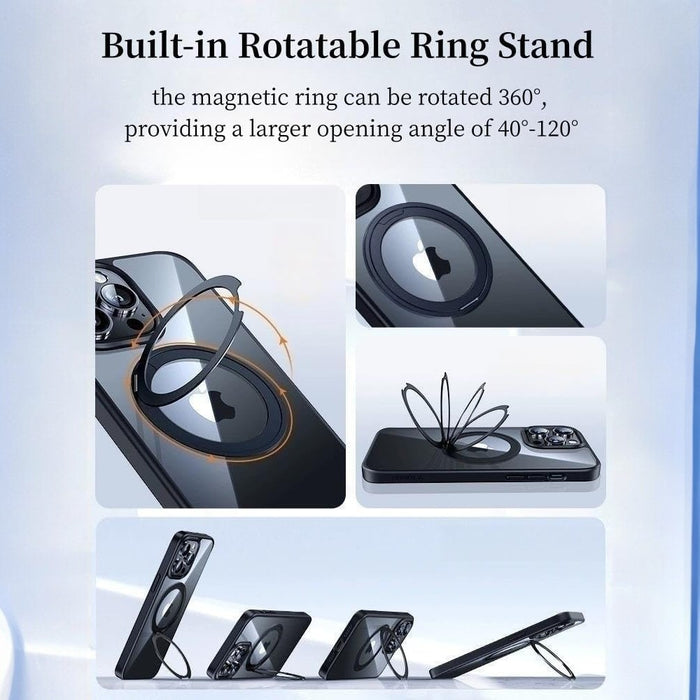 iPhone  Case with 360°Rotatable Magnetic Ring Stand