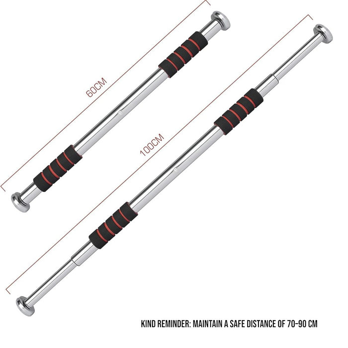 Adjustable Doorway Pull Up Bar 60–100cm for Home Fitness Training