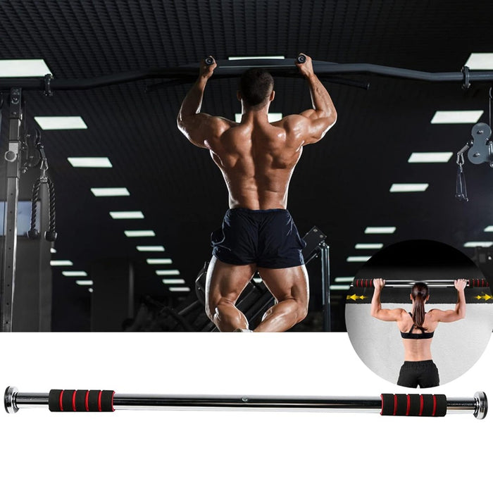 Adjustable Doorway Pull Up Bar 60–100cm for Home Fitness Training