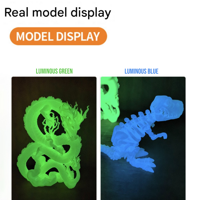 PLA Glow in the Dark Filament 1.75mm 1KG for 3D Printer