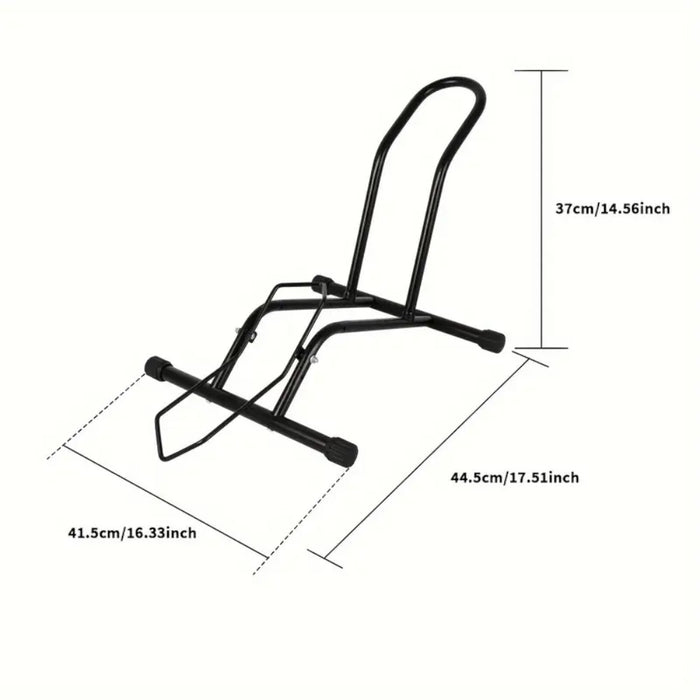 Removable L-Type Push-In Bicycle Floor Stand
