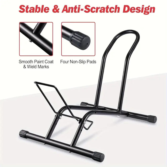 Removable L-Type Push-In Bicycle Floor Stand