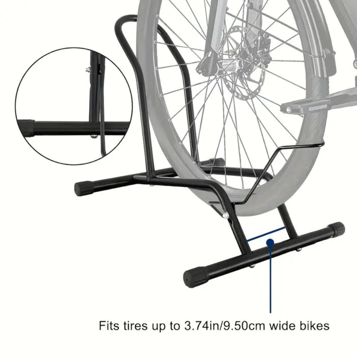 Removable L-Type Push-In Bicycle Floor Stand
