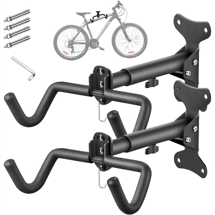 Foldable Bicycle Hanger with Extendable Arm