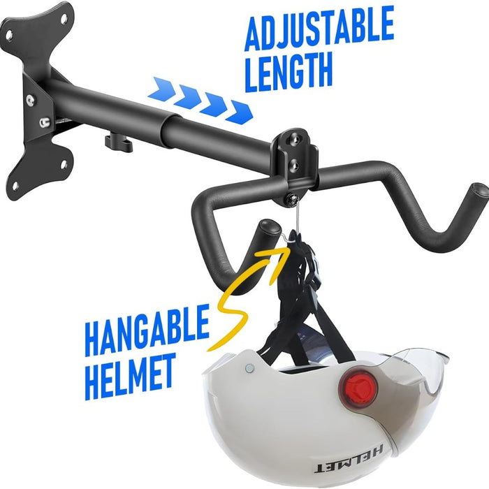 Foldable Bicycle Hanger with Extendable Arm