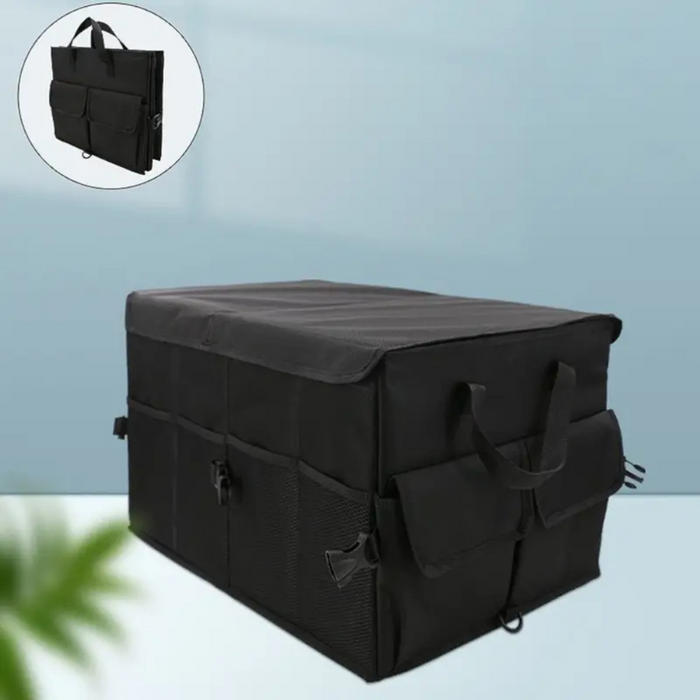 Car Trunk Organizer with Lid – 60L Foldable Storage Box