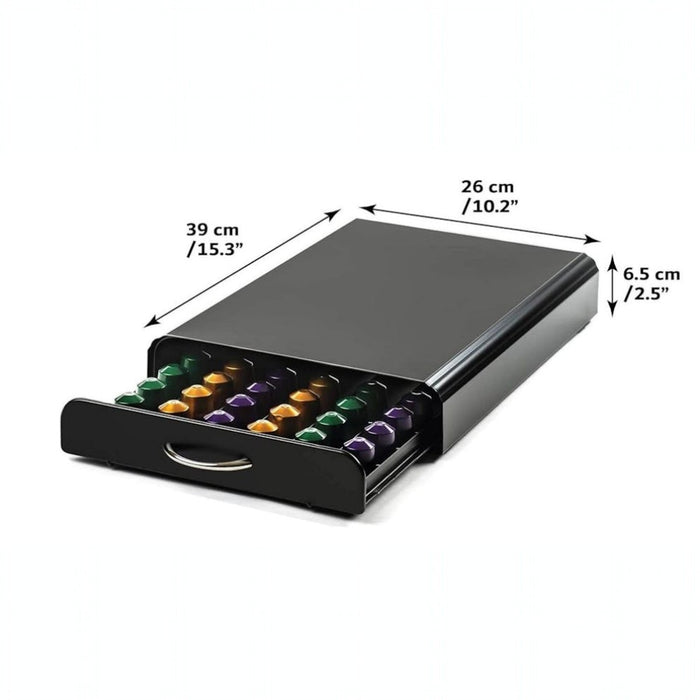 Coffee Capsule Drawer Organizer for 60 Nespresso Capsules