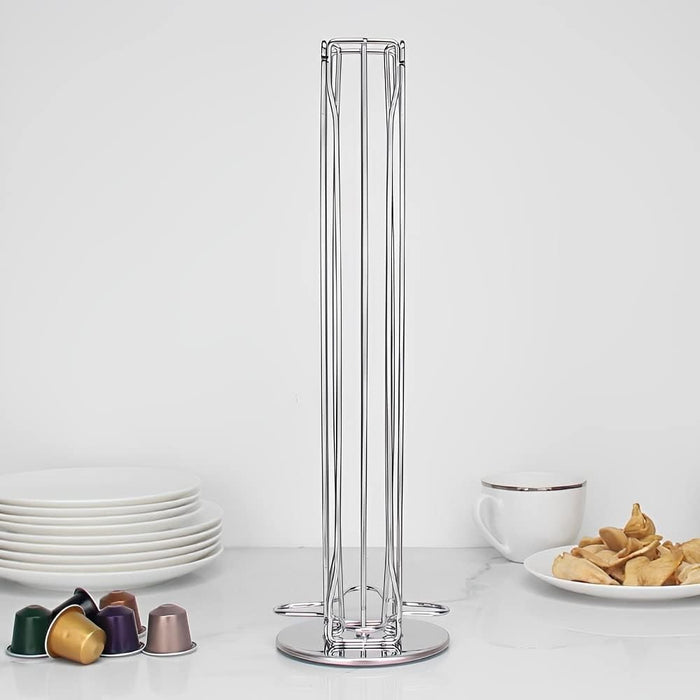 Rotating 40 Capacity Coffee Pod Organizer Stand