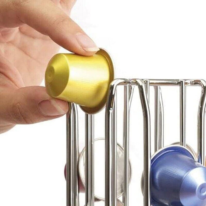 Rotating 40 Capacity Coffee Pod Organizer Stand