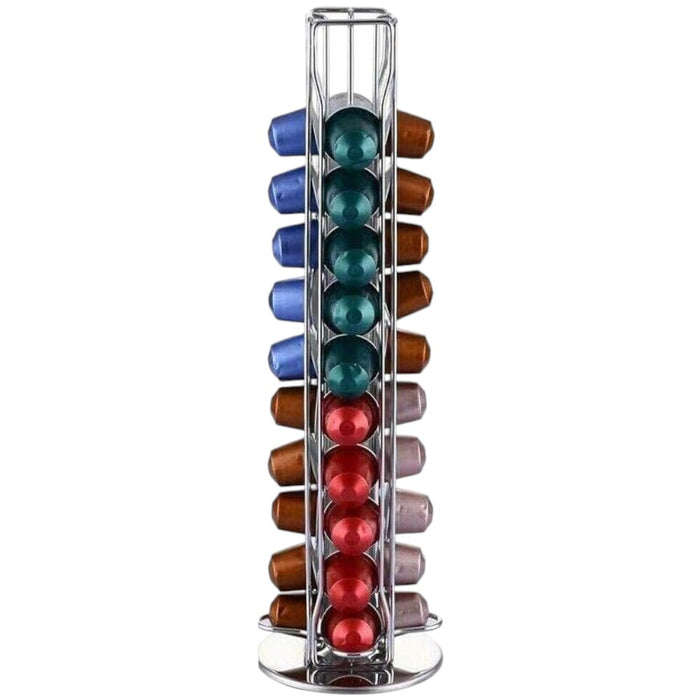 Rotating 40 Capacity Coffee Pod Organizer Stand