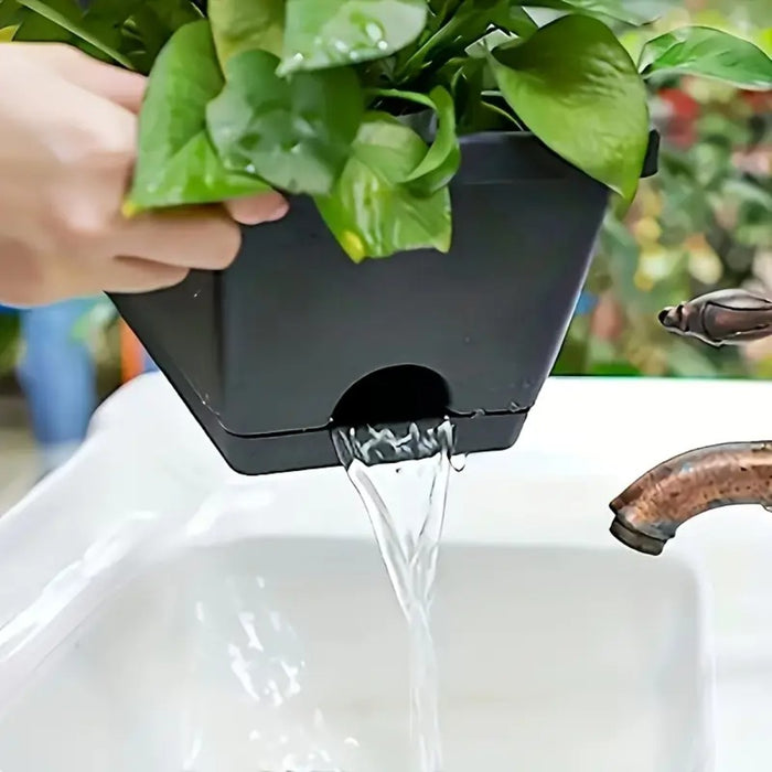 15L Rectangular Planter Box Set With Drainage Tray- 10 Pack