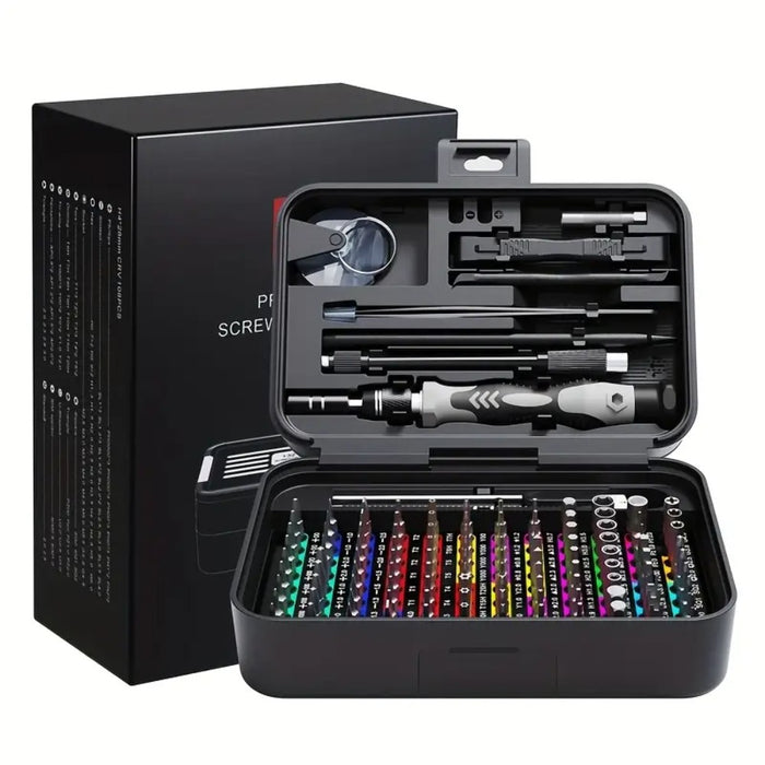 132-in-1 Precision Screwdriver Repair Tool Kit with Dual-Layer Storage Case