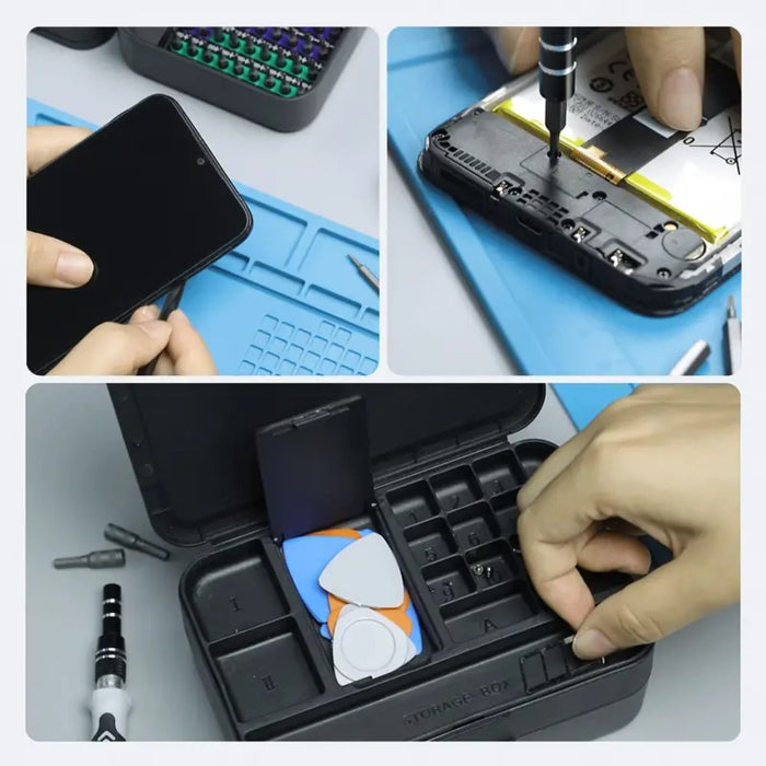 132-in-1 Precision Screwdriver Repair Tool Kit with Dual-Layer Storage Case