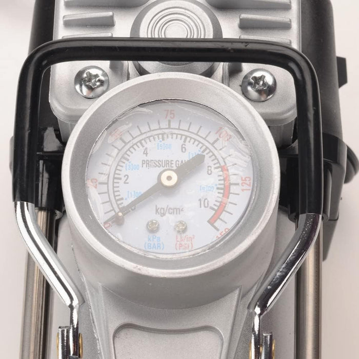 12V Heavy Duty Tire Inflator with Analog Gauge