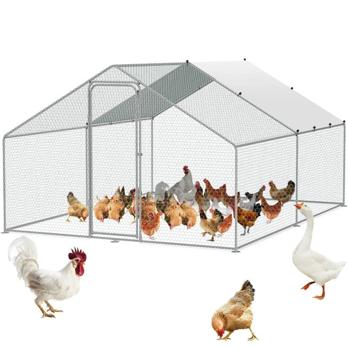 Large Chicken Coop with Roof Cover – 4×3×2m