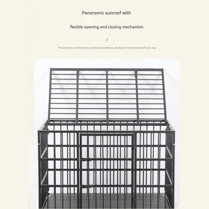Heavy Duty Dog Crate with Roof