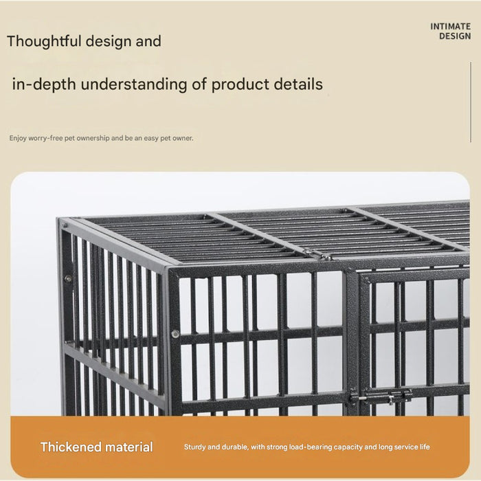 Heavy Duty Dog Crate with Roof