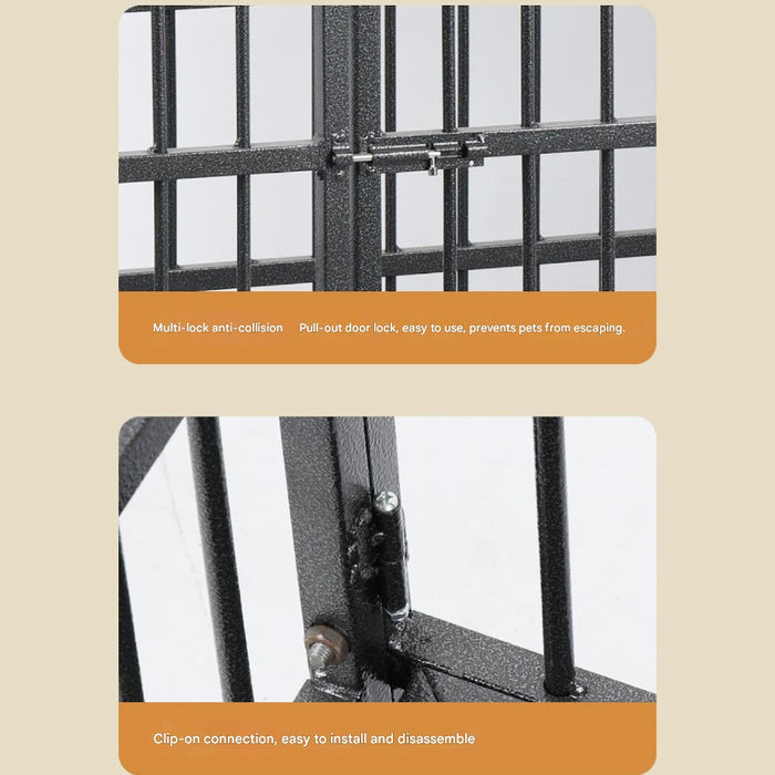 Heavy Duty Dog Crate with Roof