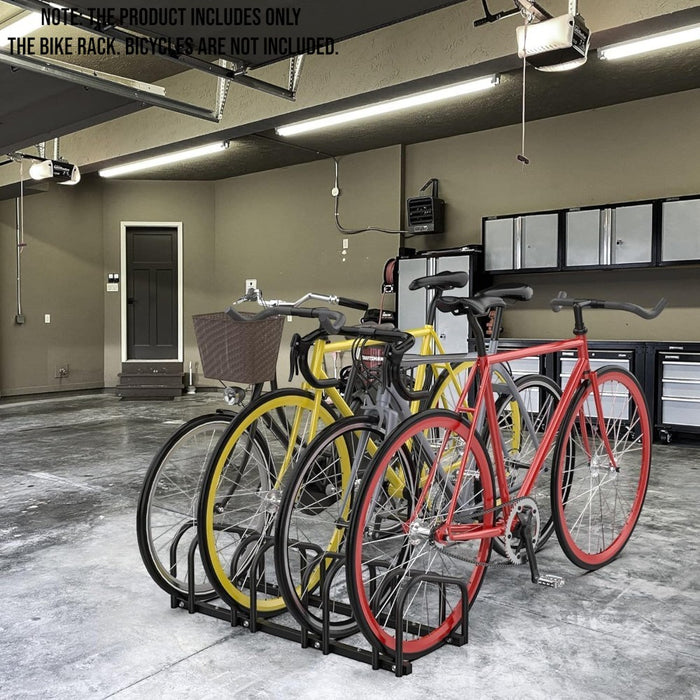 4 Bike Rack Floor Parking Stand Bicycle Storage Organizer