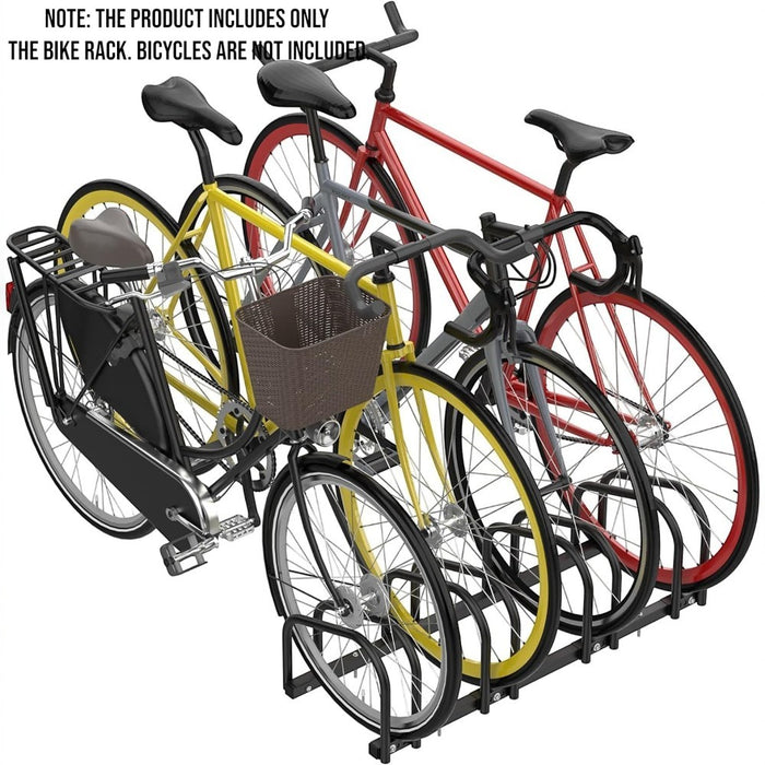 4 Bike Rack Floor Parking Stand Bicycle Storage Organizer