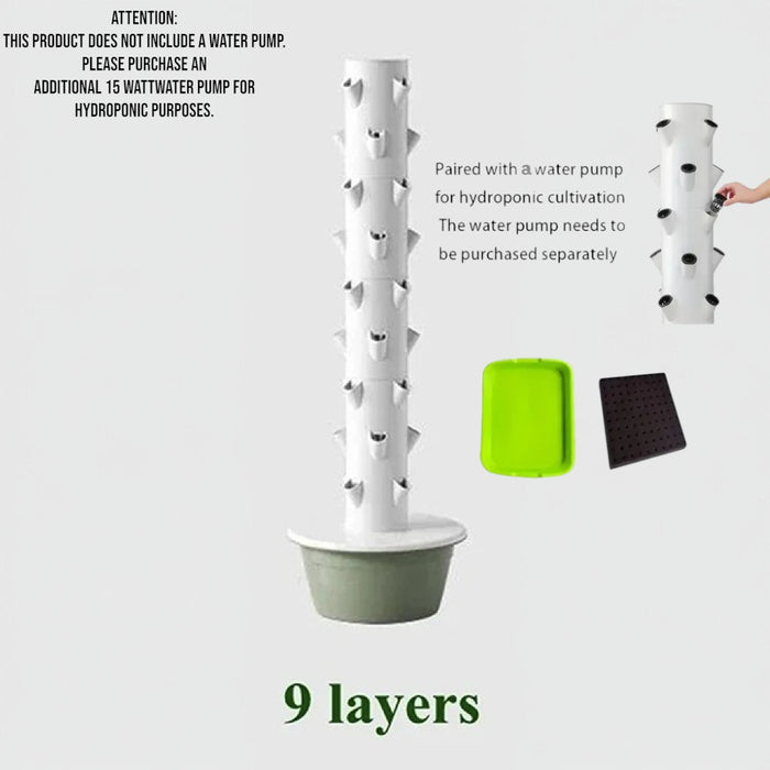 Vertical Soilless Hydroponic Tower Planter