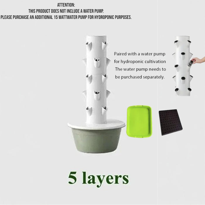 Vertical Soilless Hydroponic Tower Planter
