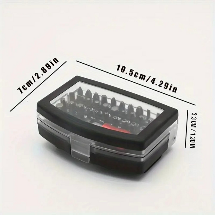 S2 Steel Color Coded Screwdriver Bit Set-32Piece