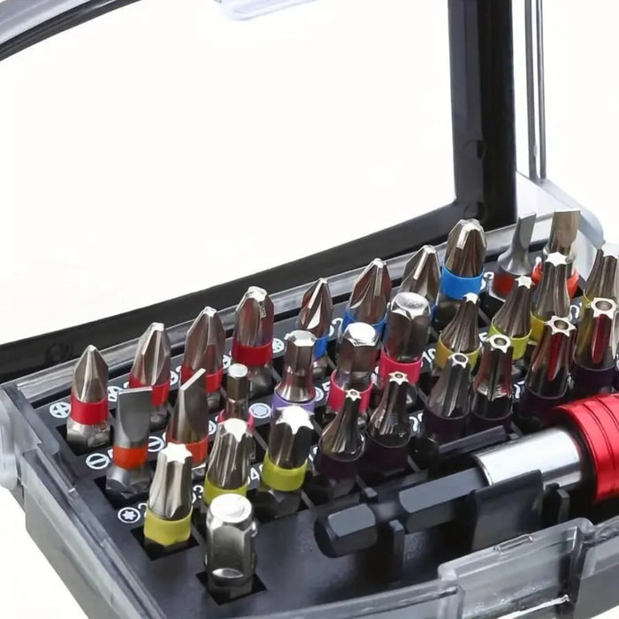 S2 Steel Color Coded Screwdriver Bit Set-32Piece