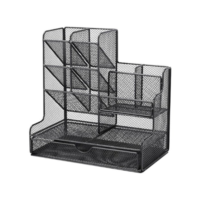 Mesh Desk Organizer with Drawer Pen Holder