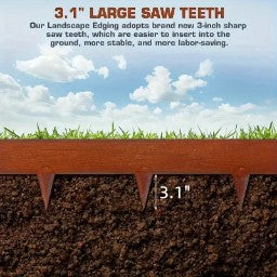Metal Garden Landscape Edging-5 Pack