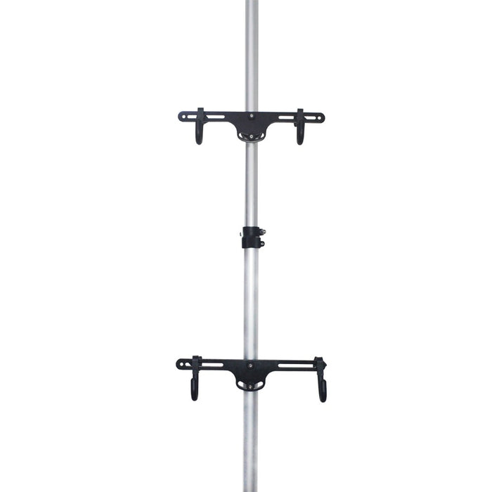 Adjustable Floor-to-Ceiling Bike Storage Rack – 2 Bike Hooks