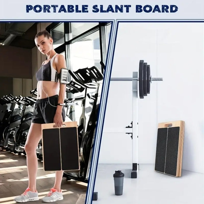 Adjustable Wooden Slant Board for Calf Stretching