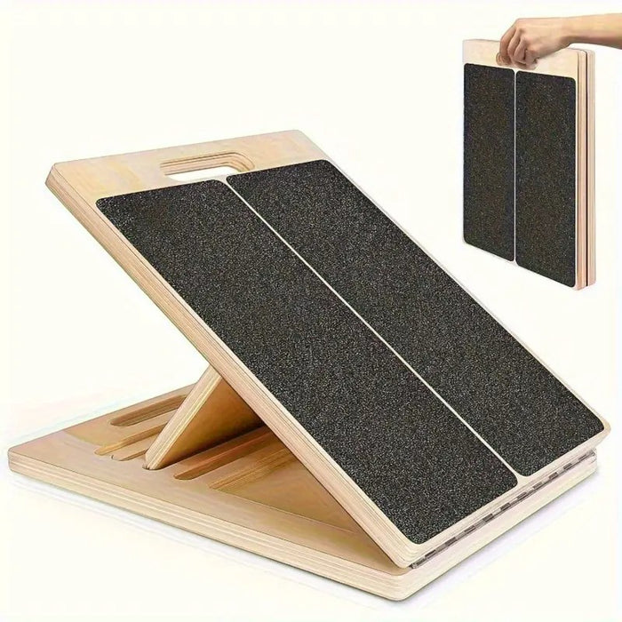 Adjustable Wooden Slant Board for Calf Stretching