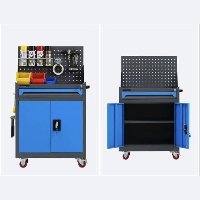 Tool Storage Cabinet with Pegboard And Drawer