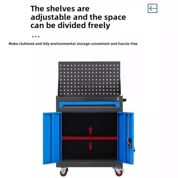 Tool Storage Cabinet with Pegboard And Drawer