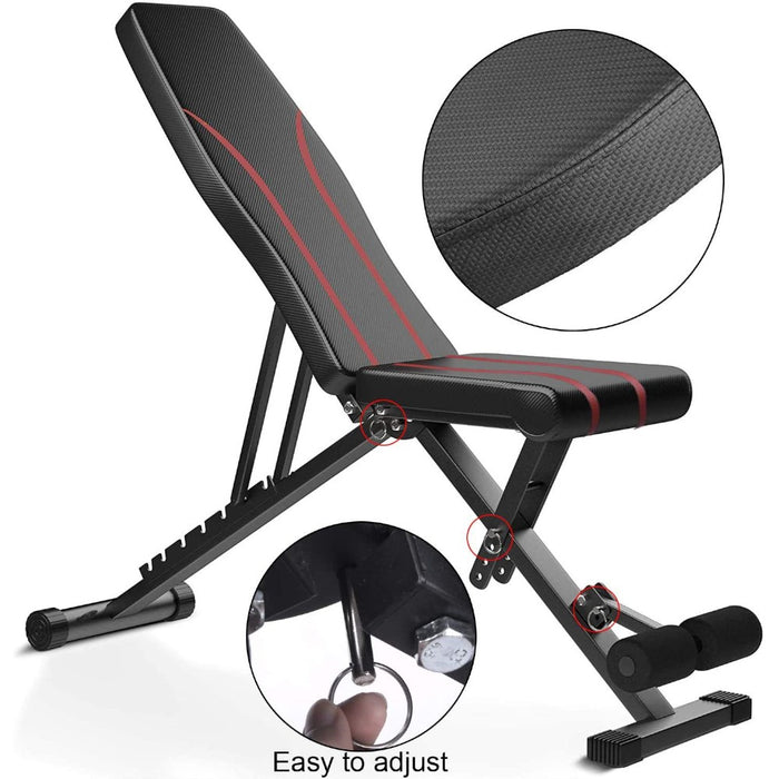 Adjustable Weight Bench for Full Body Workout