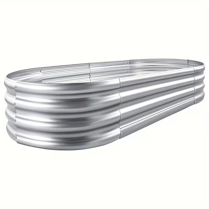 Oval Galvanized Raised Garden Bed Kit-180cm
