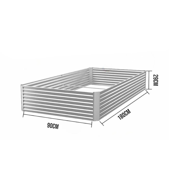 Rectangular Galvanized Raised Garden Bed Kit