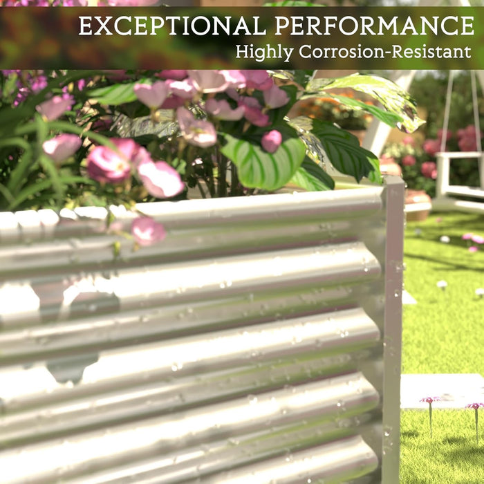 Rectangular Galvanized Raised Garden Bed Kit