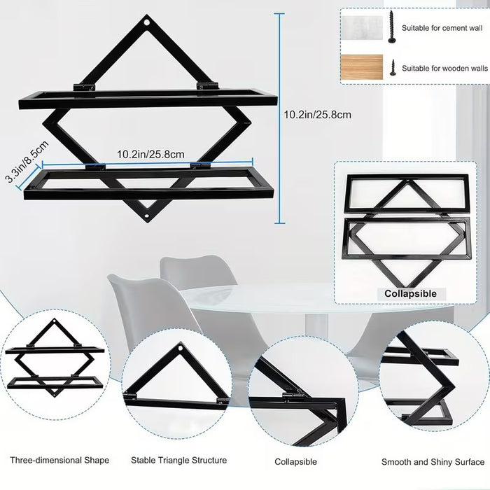 Wall Mounted Wine Rack -2 Pack