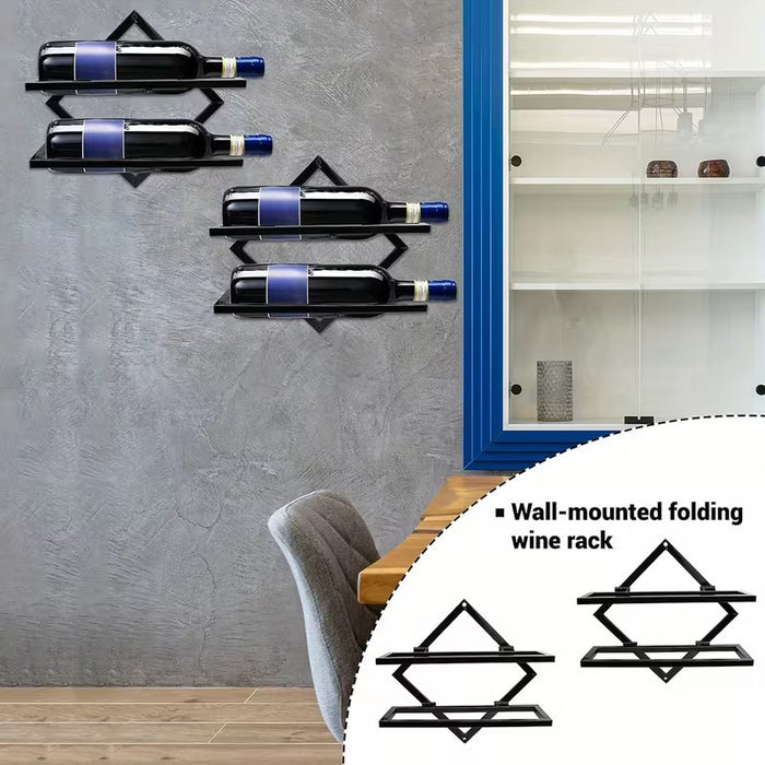 Wall Mounted Wine Rack -2 Pack