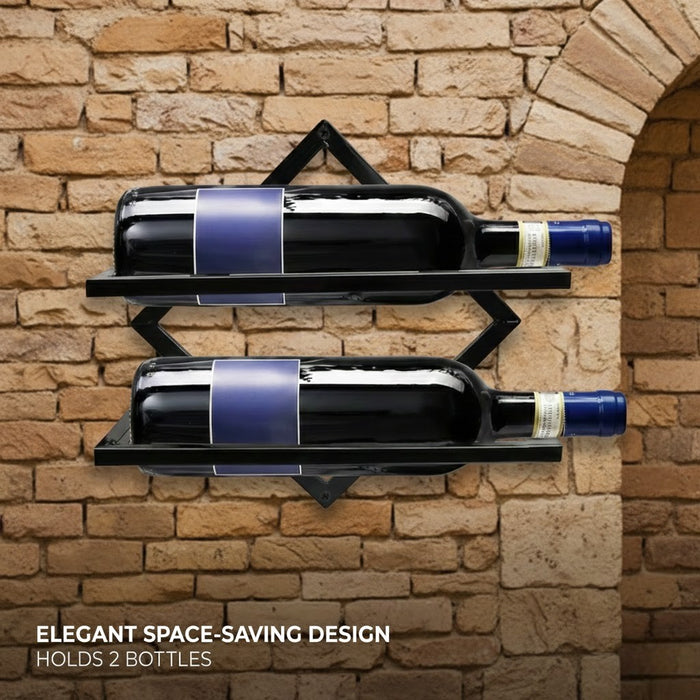 Wall Mounted Wine Rack -2 Pack