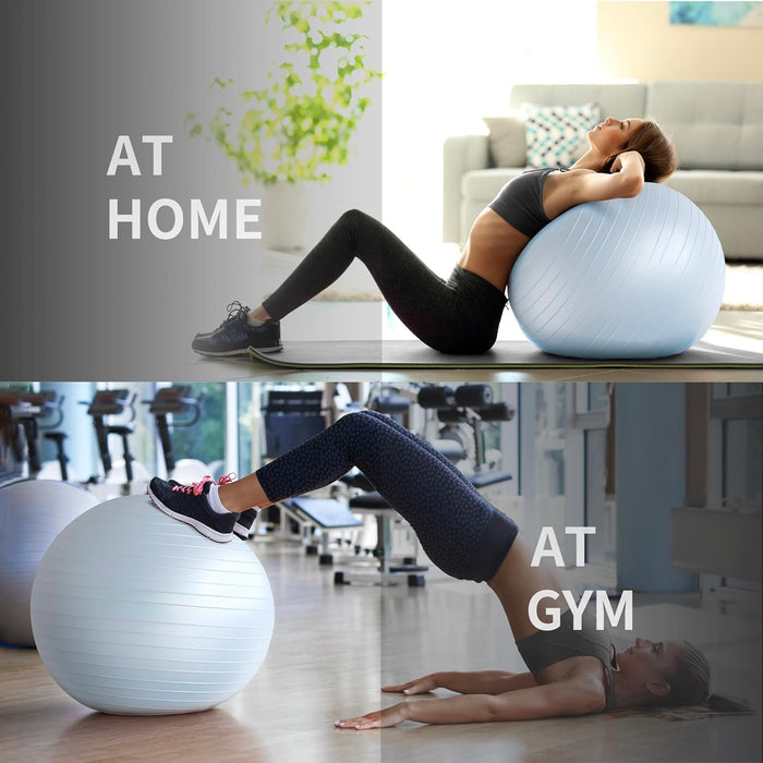 Yoga Ball Thick Anti Burst Exercise Ball - 65cm