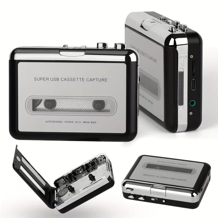 USB Cassette Capture Player to MP3 Converter Portable Walkman Stereo Sound