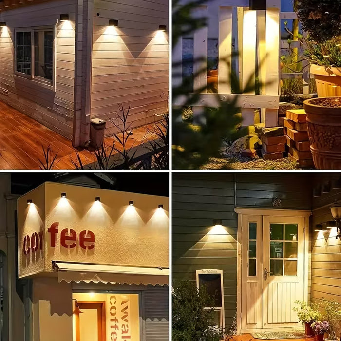 Smart Sensor Solar Square Wall Lamp for Outdoor Fence