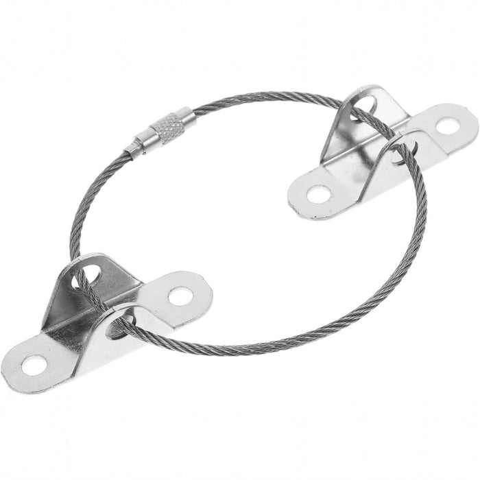 Metal Furniture Anchors Anti-Tip Kit Heavy Duty Steel Wire Straps- 3 Pack