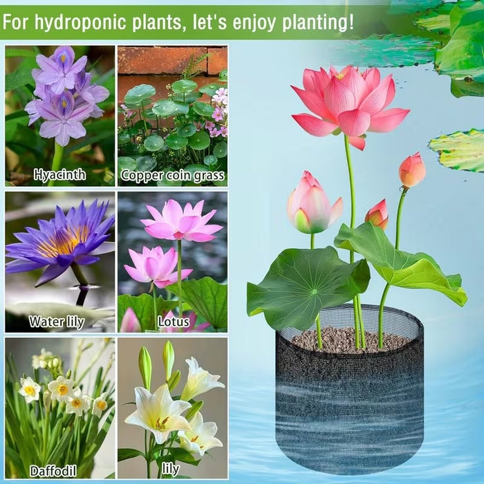 Aquatic Plant Mesh Bags Breathable Round Pond Baskets-4 Pack