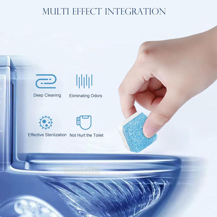 Toilet Cleaning Effervescent Tablets Stain Deodorizer- 24Pcs